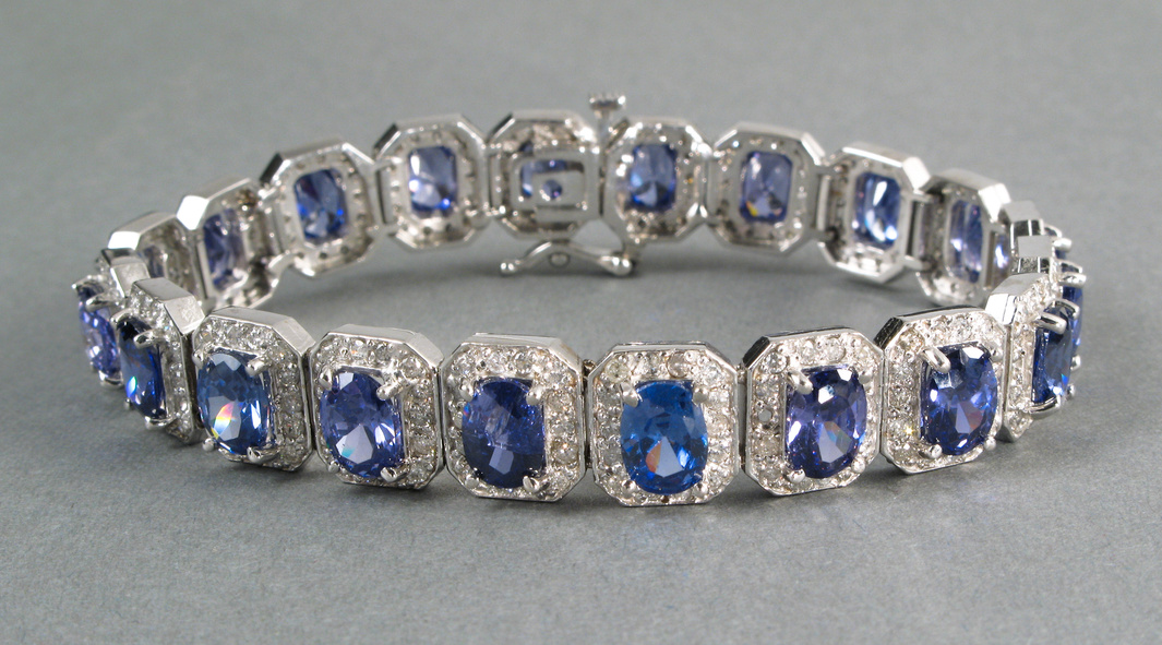 Diamond and Tanzanite Bracelet